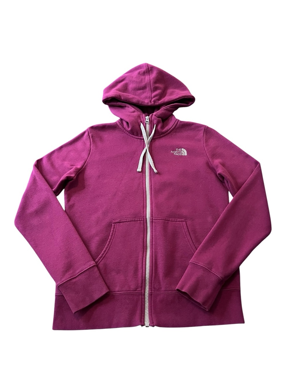 The North Face Women’s Magenta Zip-Up Fleece Hoodie Size Small